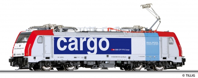 Electric locomotive BR 186 of RAILPOOL GmbH leased to SBB Cargo<br /><a href='images/pictures/Tillig/04907_HM.jpg' target='_blank'>Full size image</a>